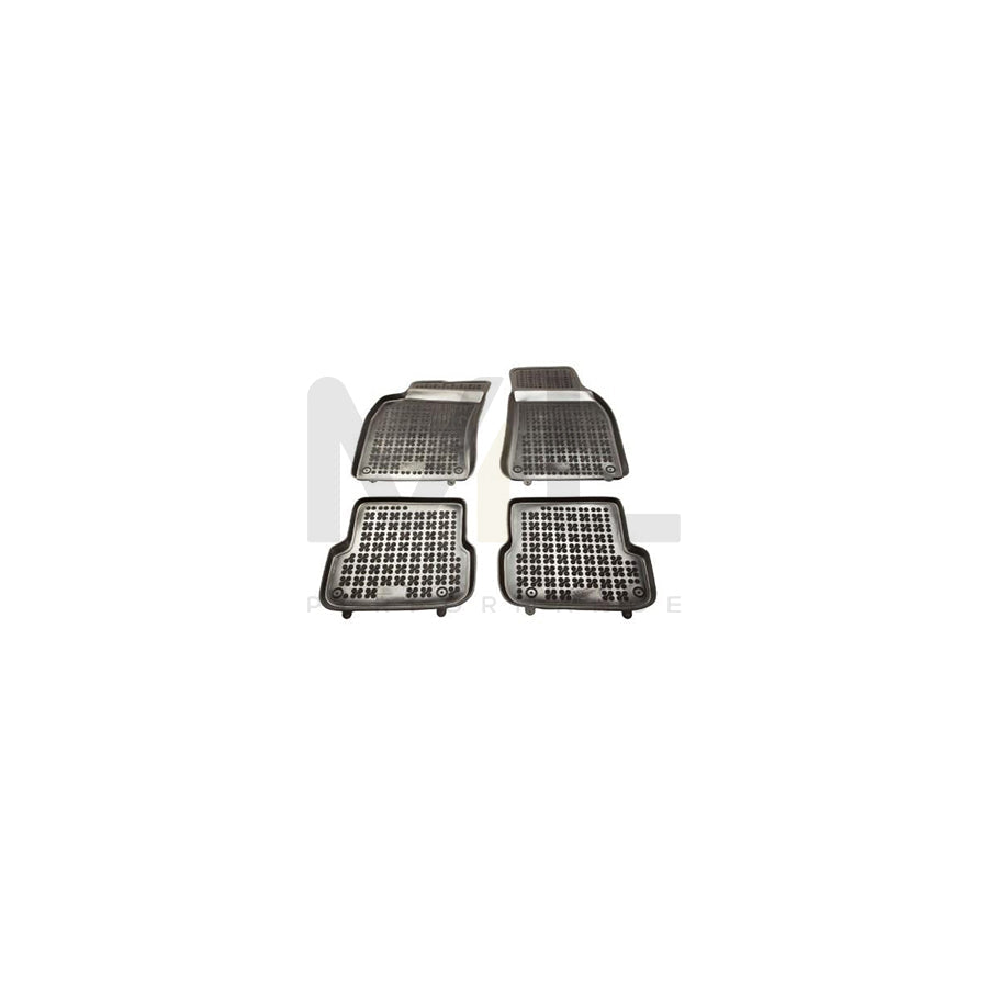 REZAW PLAST 200317 Floor mat set for AUDI A6 Elastomer, Front and Rear, Black