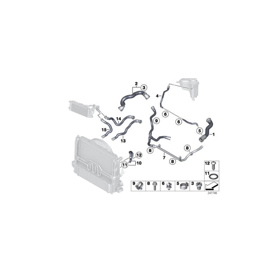 Genuine BMW 17127612816 E89 Refrigerant Pipe (Inc. Z4 18i, Z4 20i & Z4 28i) | ML Performance US Car Parts