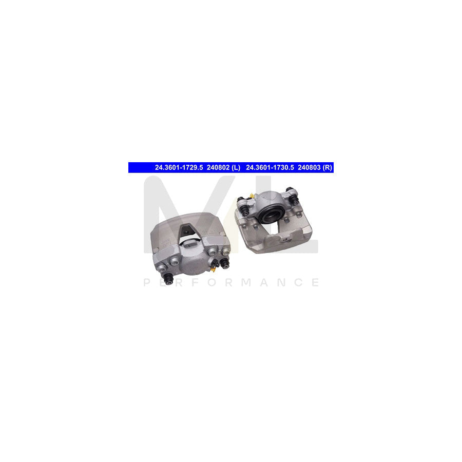 ATE 24.3601-1729.5 Brake Caliper for AUDI Q5 (8RB) without holder