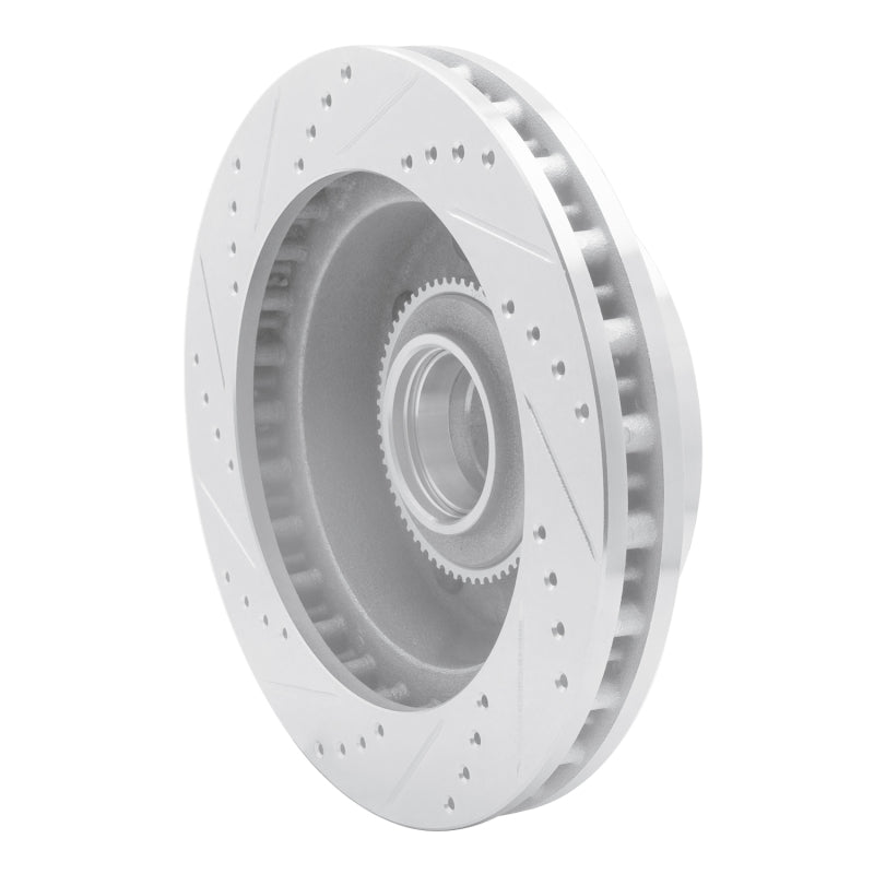 R1 Concepts R1 03-05 Ford F-250 2WD (Super Duty) Front Right Drilled & Slotted Silver Brake Rotor
