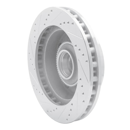 R1 Concepts R1 03-05 Ford F-250 2WD (Super Duty) Front Right Drilled & Slotted Silver Brake Rotor