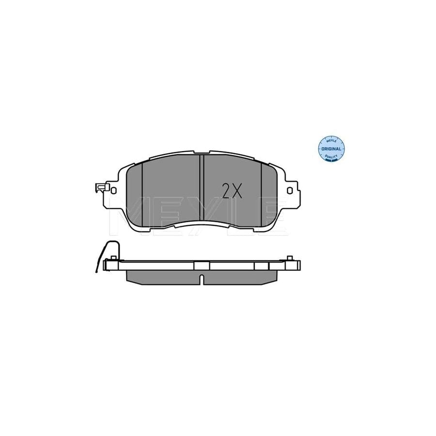 Meyle 025 222 3515 Brake Pad Set For Mazda 2 Hatchback (Dl, Dj)