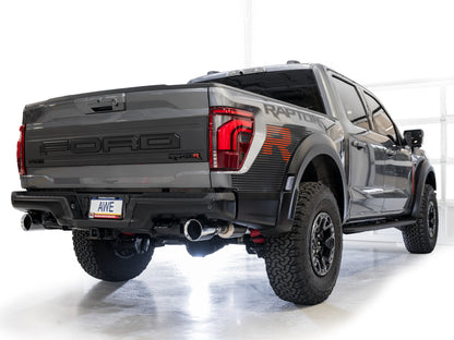AWE Tuning Gen 3 Raptor R SwitchPath Exhaust - Chrome Silver Tips
