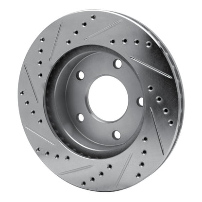 R1 Concepts R1 75-79 Ford LTD Right Rear Drilled & Slotted Silver Brake Rotor