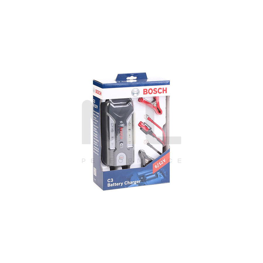 BOSCH C3 0 189 999 03M Battery Charger portable, trickle charger, 0,8A, 12, 6V, 120Ah | ML Performance Car Parts