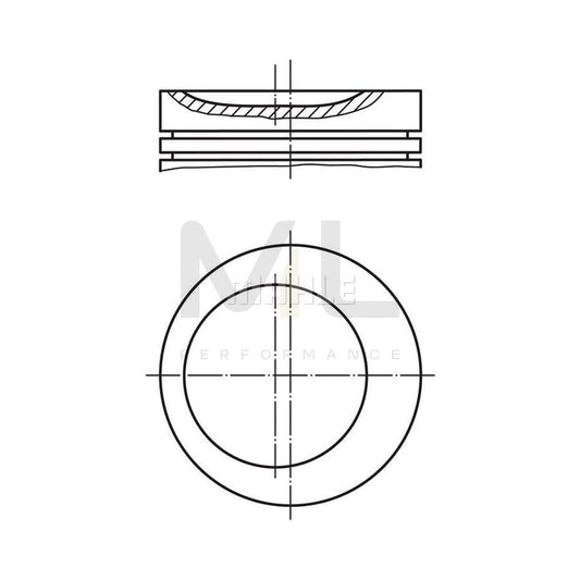 MAHLE ORIGINAL 011 63 01 Piston 85,3 mm | ML Performance Car Parts
