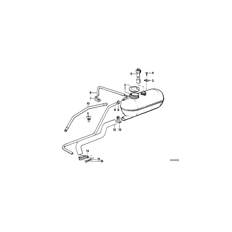 Genuine BMW 17111709495 E30 E28 Vent Pipe (Inc. 320i, 325e & 325i) | ML Performance US Car Parts