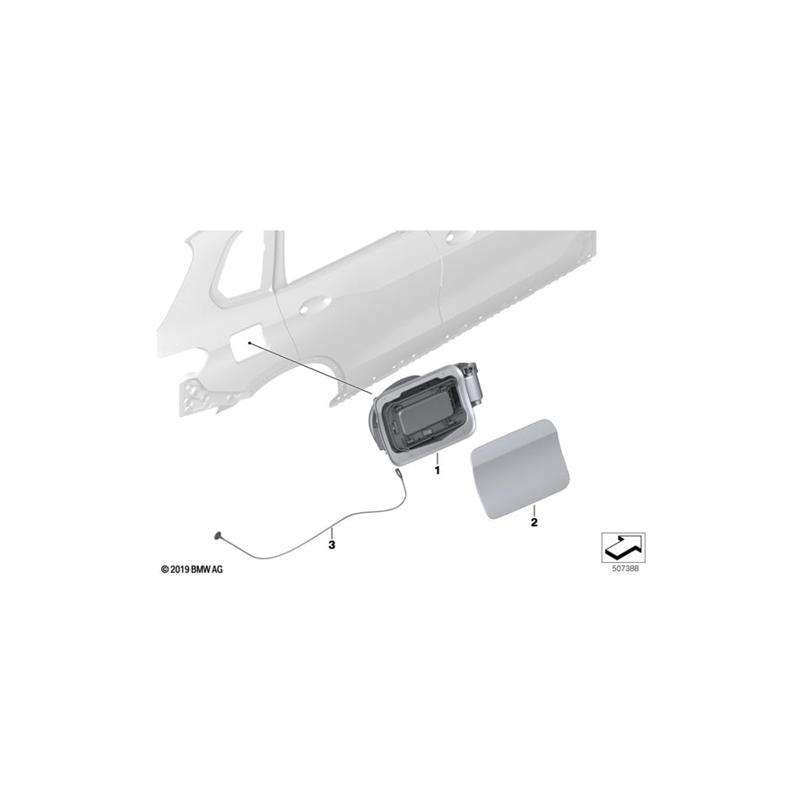 Genuine BMW 51177440024 G05 Cover Pot (Inc. X5 45eX) | ML Performance US Car Parts