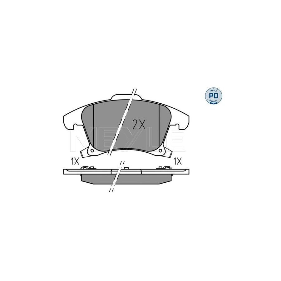 Meyle 025 222 6920/Pd Brake Pad Set