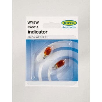 RING RW501A 12V 5W WY5W Capless W2.1 x 9.5d Indicator (Amber)
