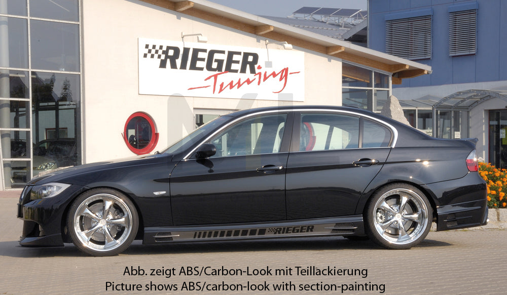 Rieger 00099548 BMW 3 Series E90 E91 Side Skirt 7 | ML Performance UK Car Parts