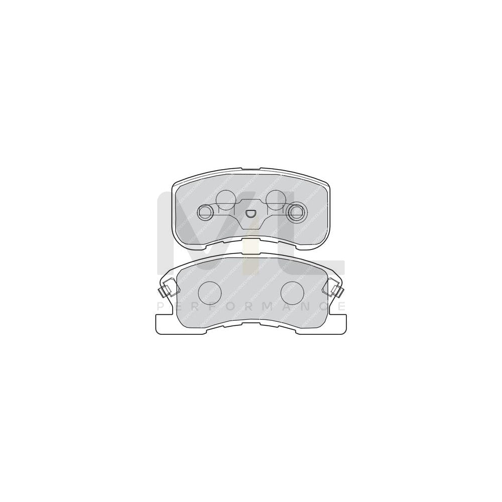 Ferodo Fdb5130 Brake Pad Set For Ford Fiesta Not Prepared For Wear Indicator, Without Accessories | ML Performance Car Parts