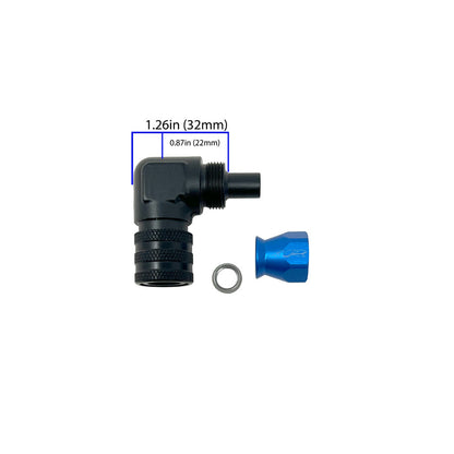 Precision Raceworks 201-0228 PTFE AN6 Fitting to 7.89 (5/16") Female QC