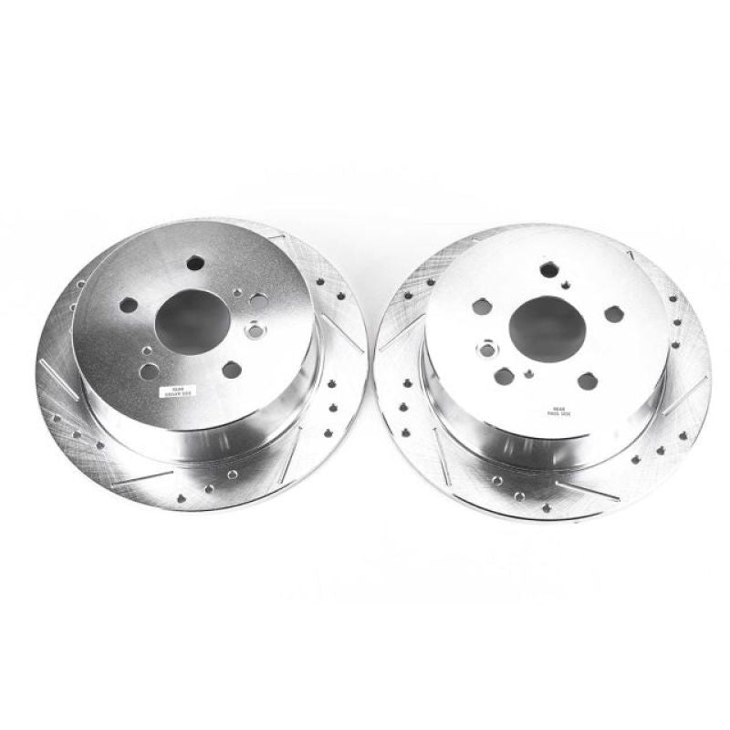 PowerStop Power Stop 04-06 Lexus RX330 Rear Evolution Drilled & Slotted Rotors - Pair