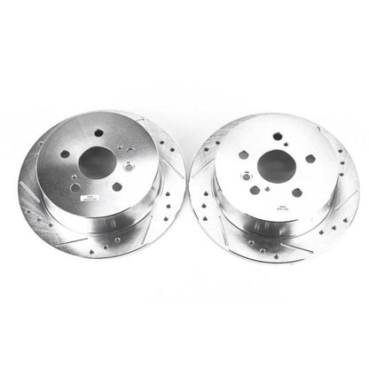 PowerStop Power Stop 04-06 Lexus RX330 Rear Evolution Drilled & Slotted Rotors - Pair
