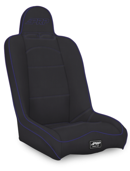 PRP Seats PRP Daily Driver High Back Suspension Seat- Black/Purple Vinyl