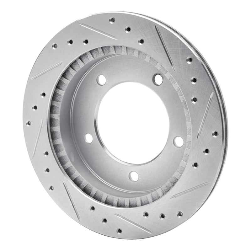 R1 Concepts R1 91-98 Chevrolet Tracker Front Left Drilled & Slotted Silver Brake Rotor