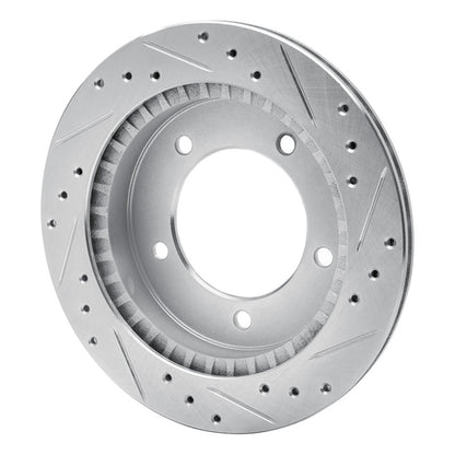 R1 Concepts R1 91-98 Chevrolet Tracker Front Left Drilled & Slotted Silver Brake Rotor