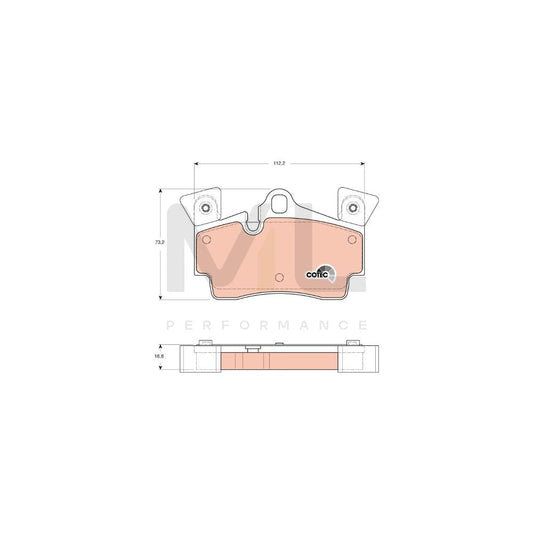 TRW Cotec Gdb1652 Brake Pad Set Prepared For Wear Indicator | ML Performance Car Parts