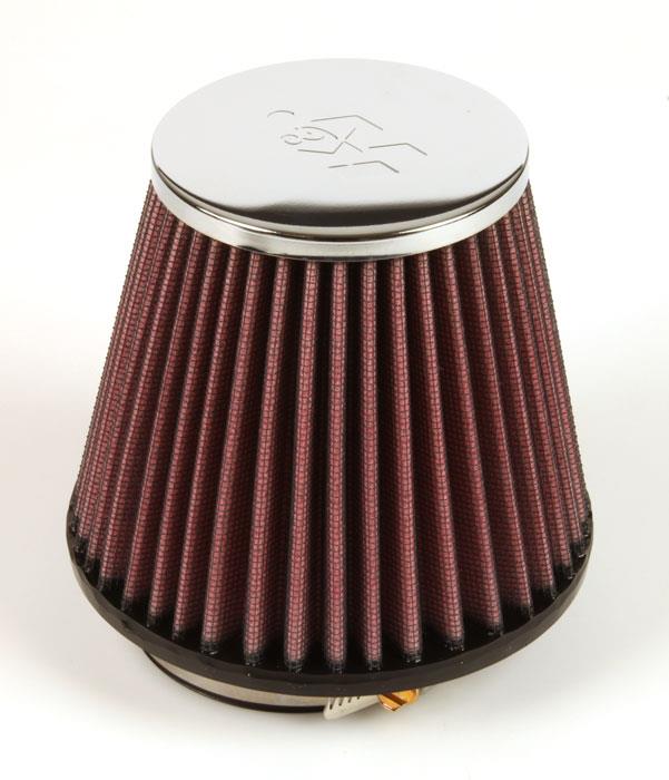 K&N Engineering K&N Universal Chrome Filter 2.875in Flange ID / 5.188 Base OD / 3.5in Top OD / 4.438in Height