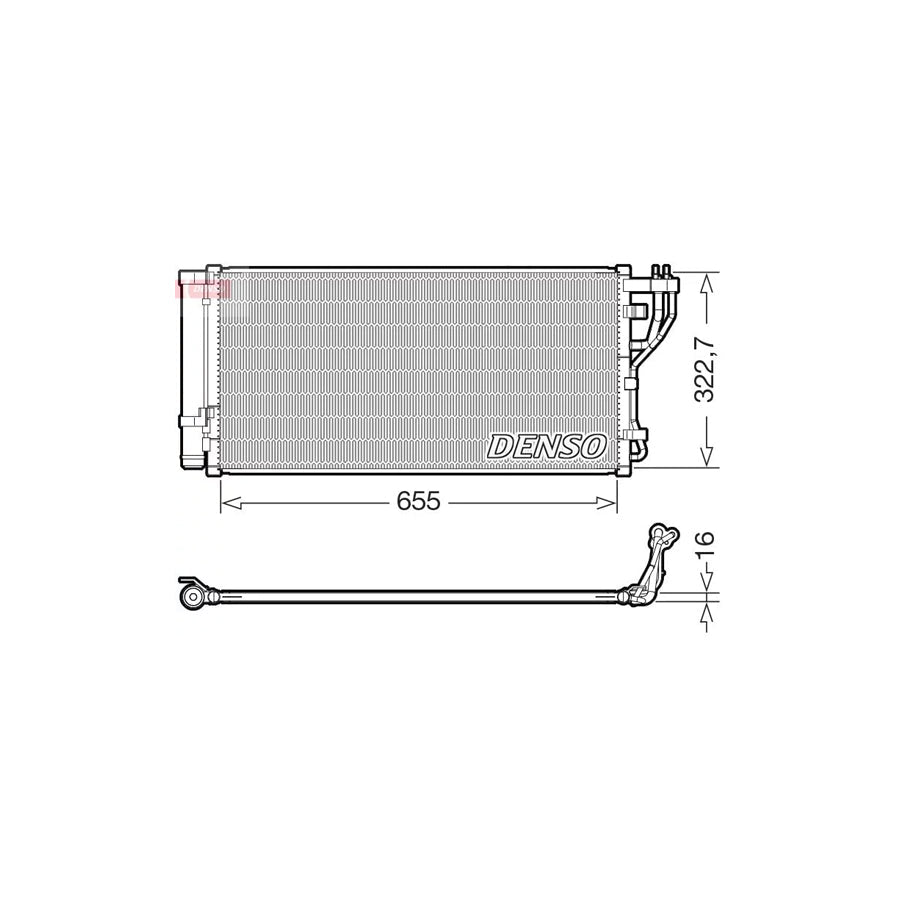 DENSO DCN43011 Air Conditioning Condenser for KIA Optima