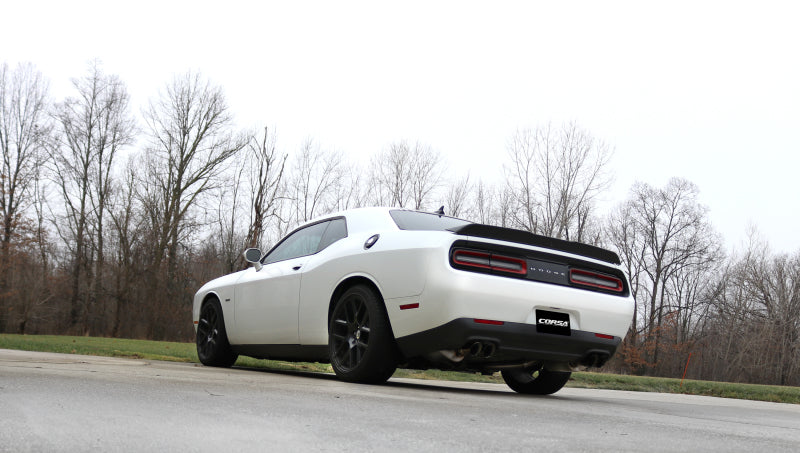 CORSA Performance Corsa 2015-2017 Dodge Challenger Sport Cat-Back Dual Rear Exit with Twin 3.5in Polished Pro-Seri