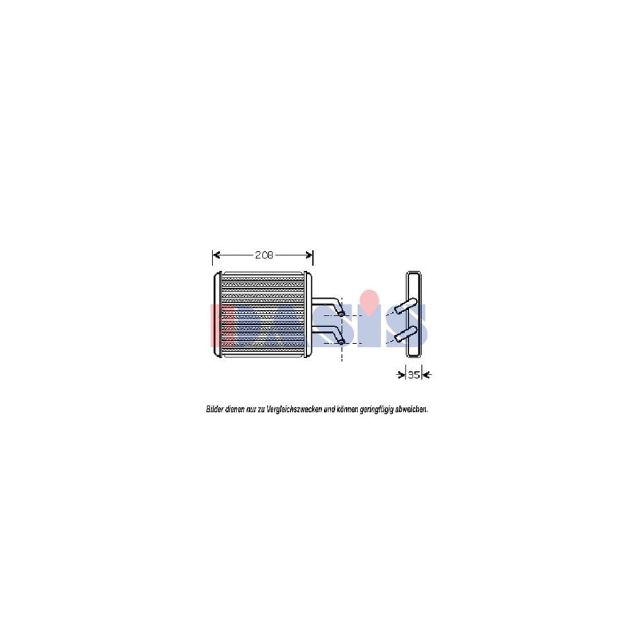 AKS Dasis 516011N Heater Matrix for KIA Pregio