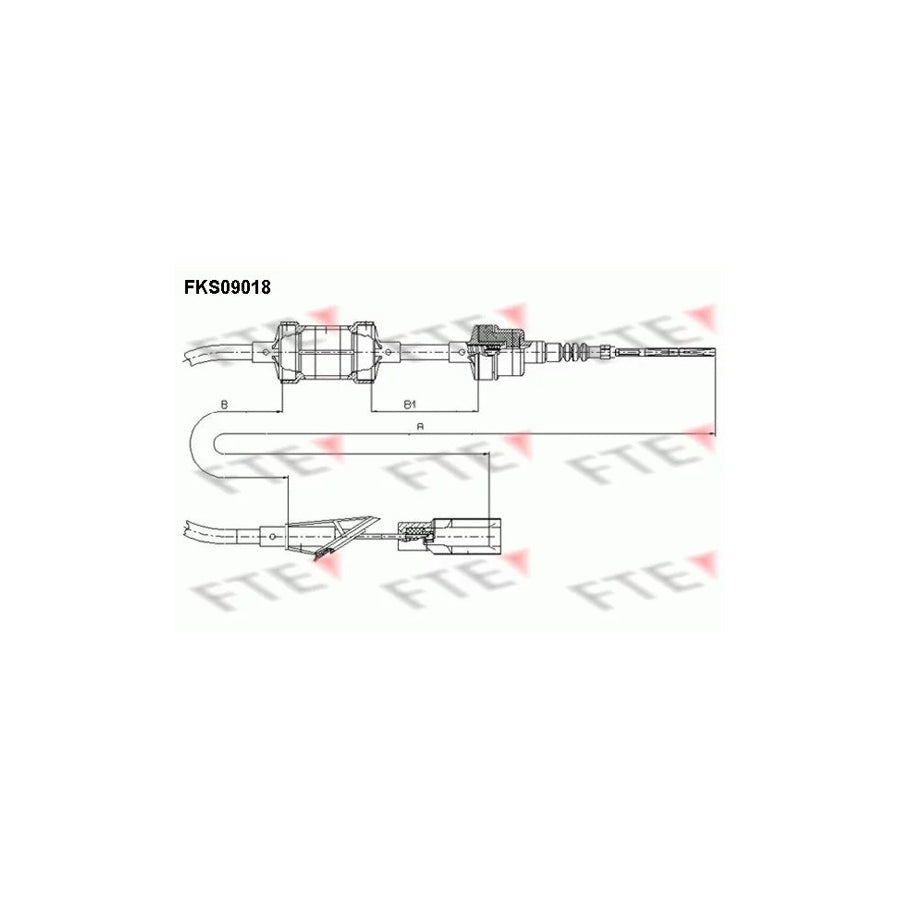FTE Fks09018 Clutch Cable