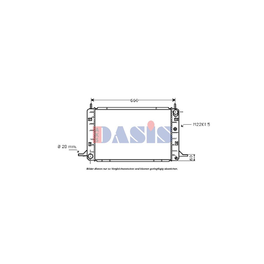 AKS Dasis 091400N Engine Radiator