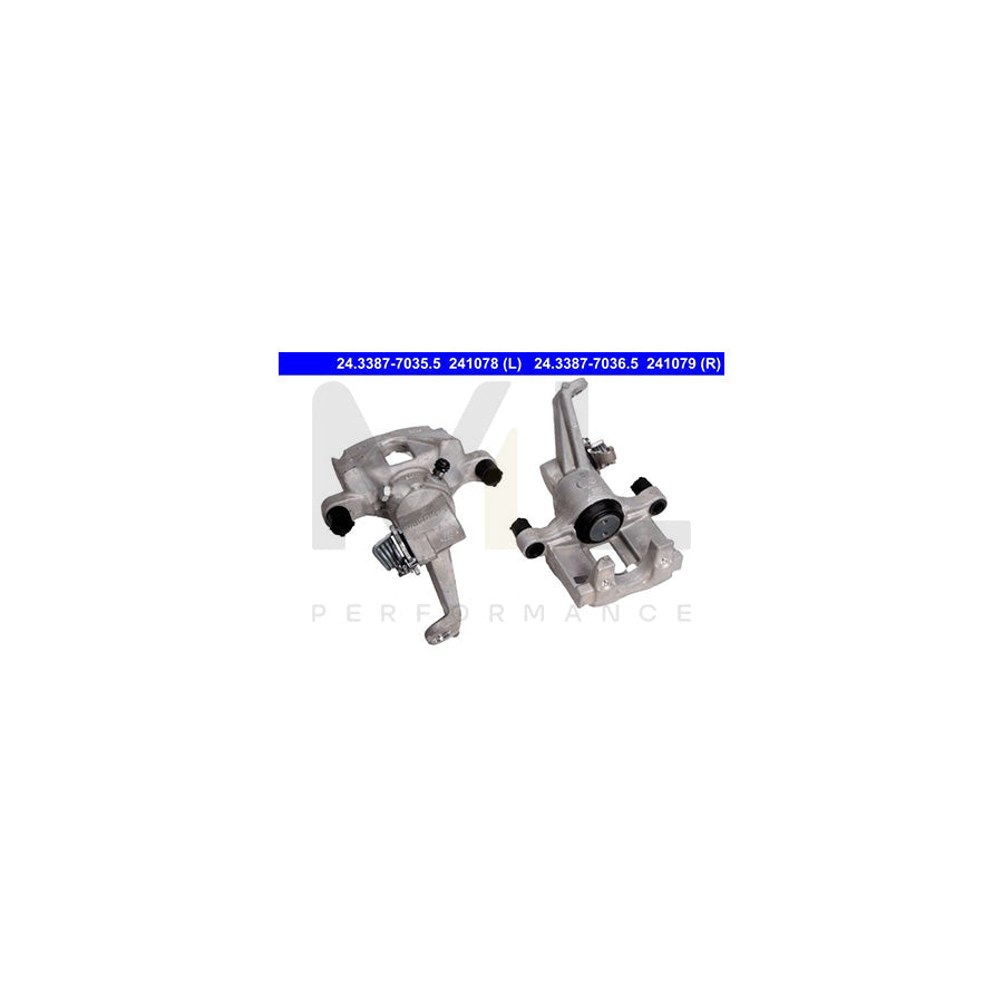 ATE 24.3387-7035.5 Brake Caliper for RENAULT Latitude without holder