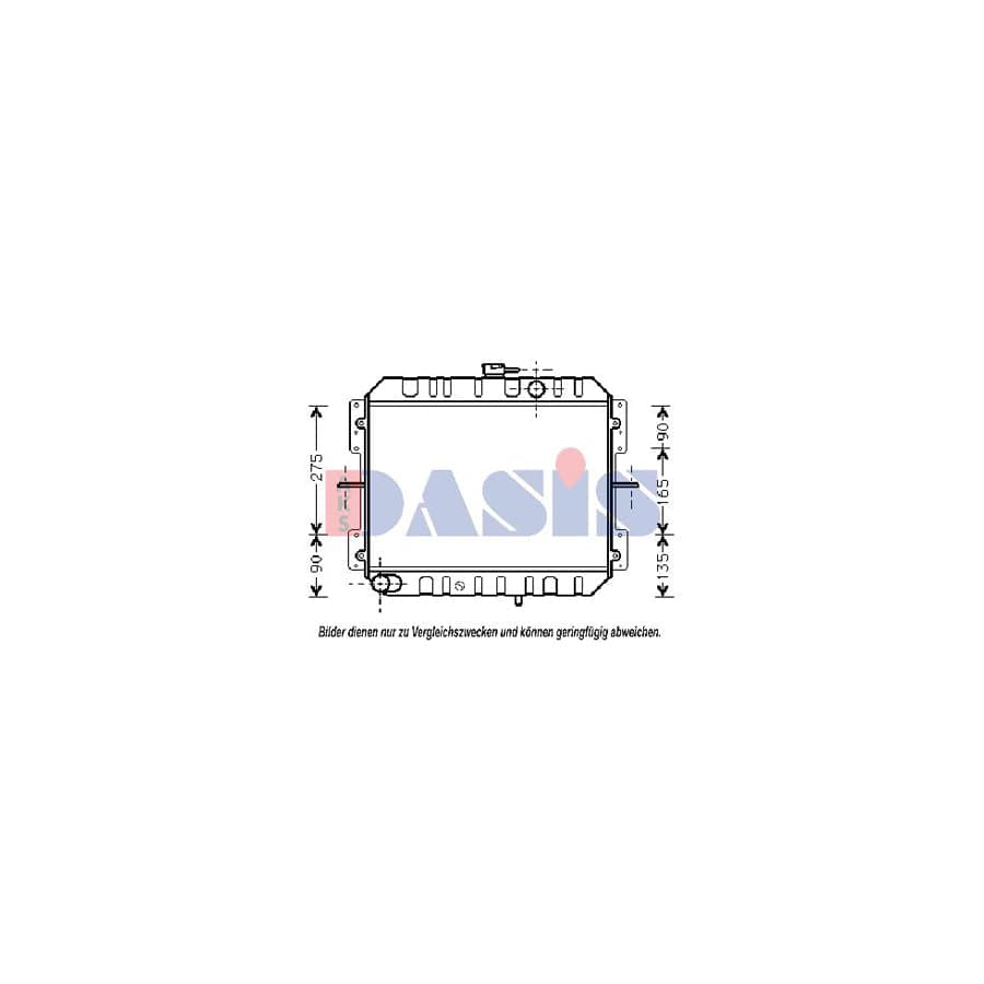 AKS Dasis 091380N Engine Radiator for Ford Econovan