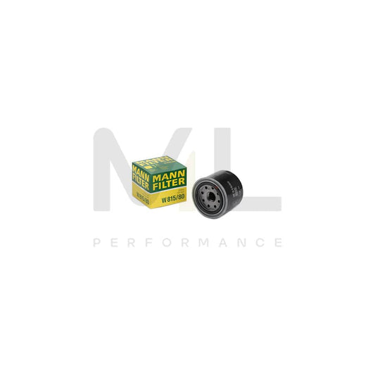 MANN-FILTER W 815/80 Oil Filter Spin-on Filter, with one anti-return valve
