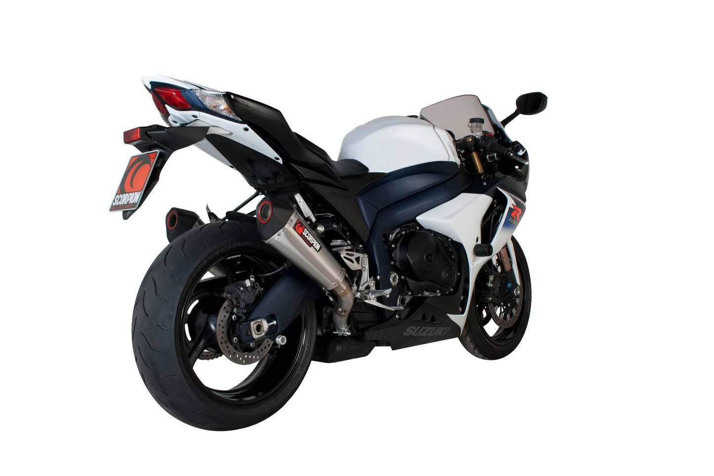 Scorpion RSI106SEO Suzuki GSX-R1000 Serket Taper Slip-On (Pair) - Brushed Stainless Steel Sleeve | ML Performance US US