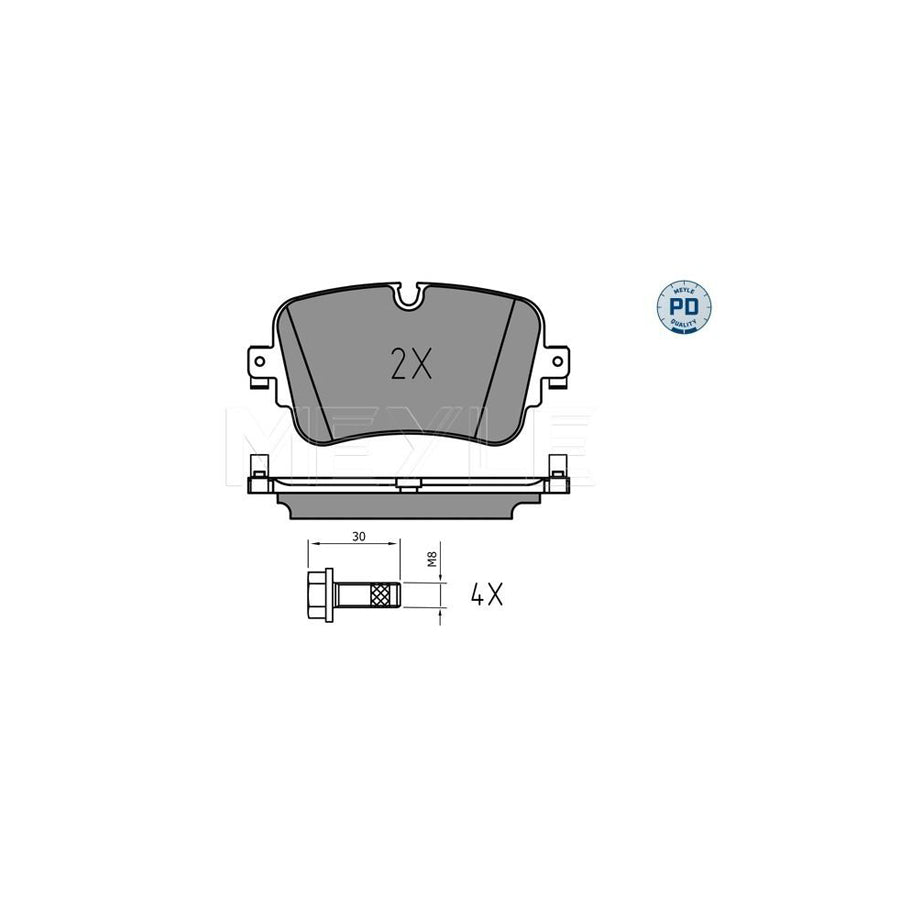 Meyle 025 223 0717/Pd Brake Pad Set