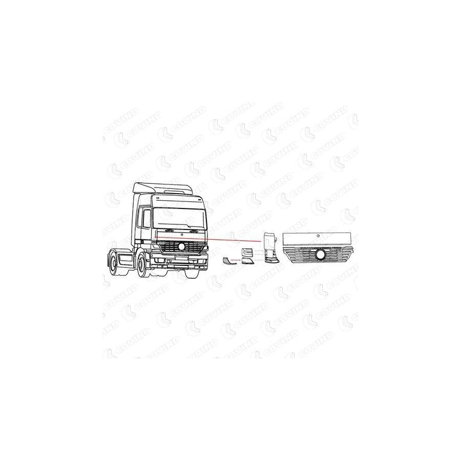 Covind 941/154 Air Deflector, Driver Cab