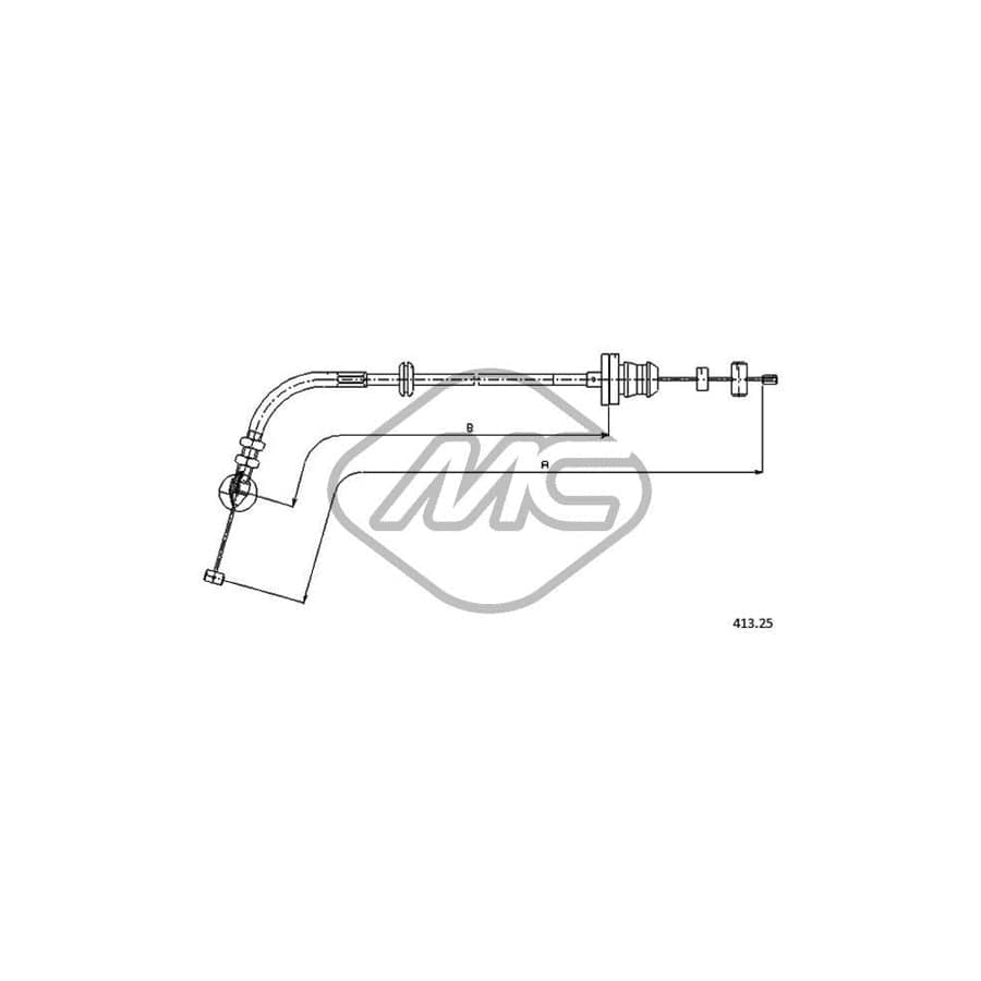 Metalcaucho 81512 Throttle Cable for FIAT PUNTO