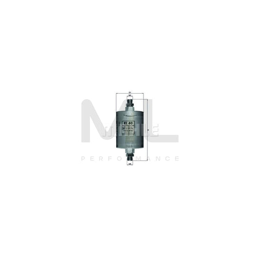 MAHLE ORIGINAL KL 40 Fuel filter for PORSCHE 968 In-Line Filter | ML Performance Car Parts