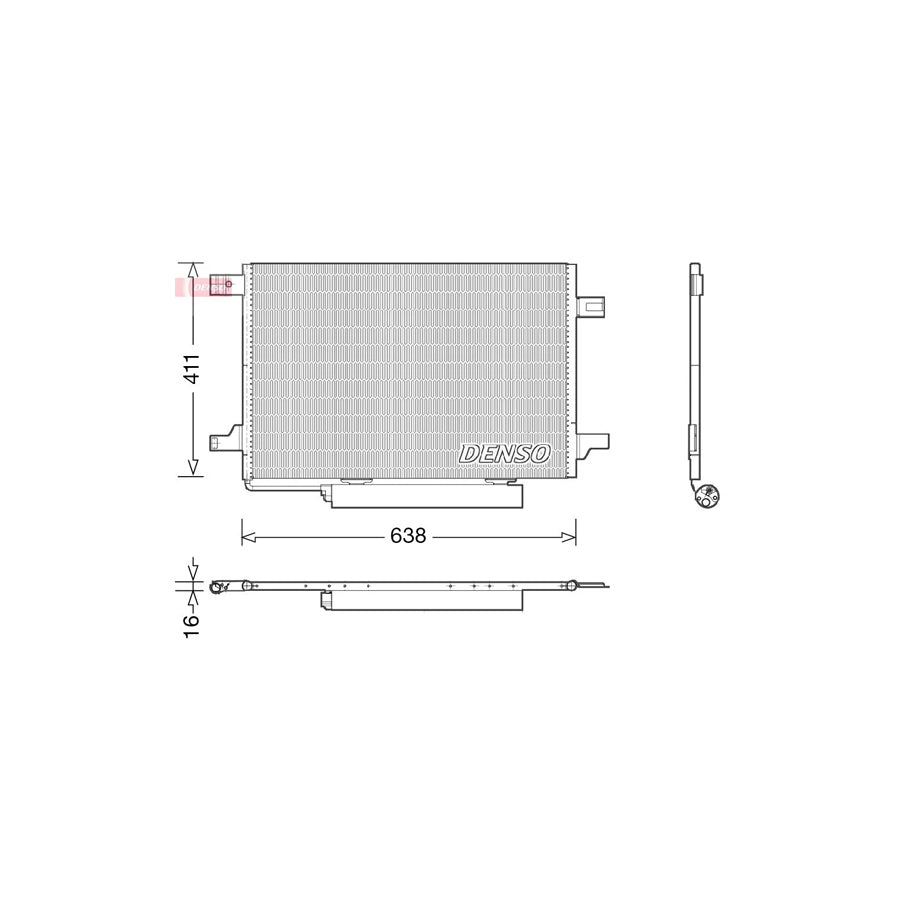 DENSO DCN17004 Air Conditioning Condenser