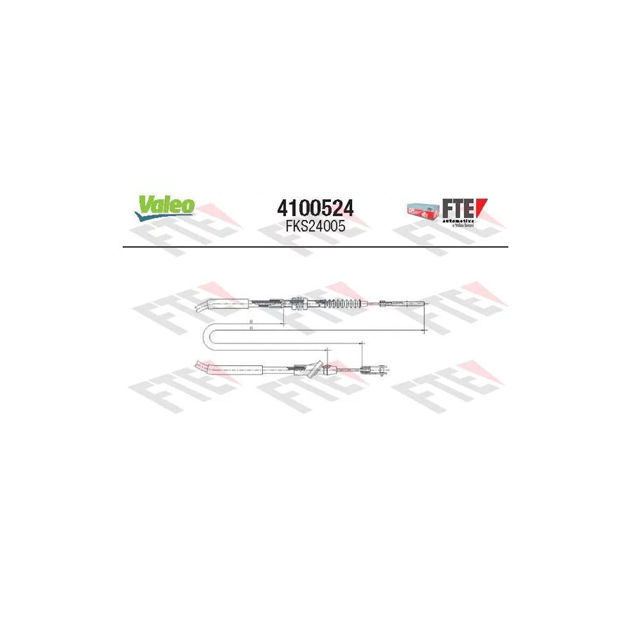 FTE 4100524 Clutch Cable for Suzuki Vitara