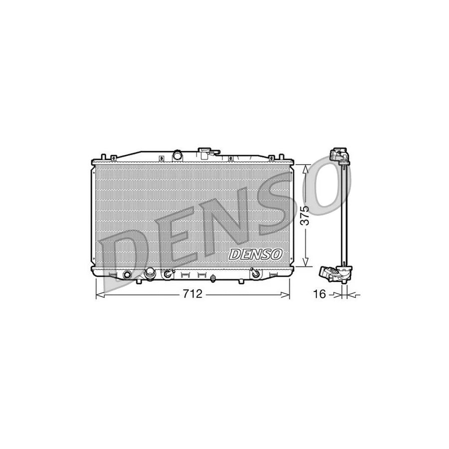DENSO DRM40022 Engine Radiator for Honda Accord
