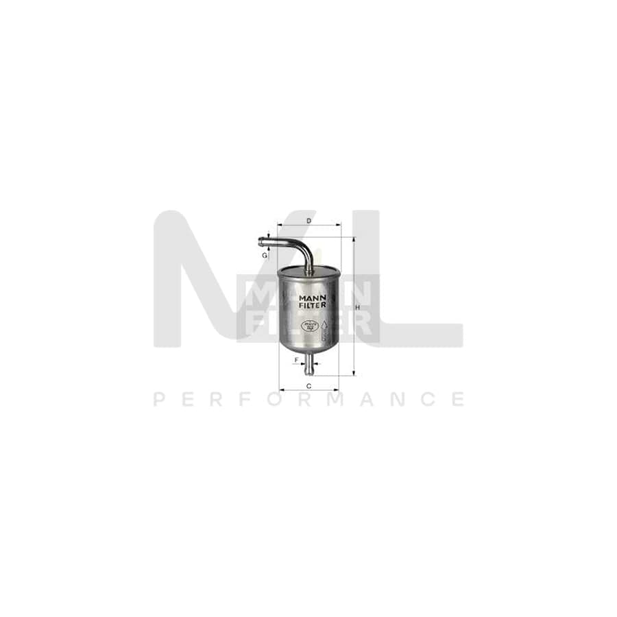 MANN-FILTER WK 710/1 Fuel filter for SUZUKI ALTO In-Line Filter