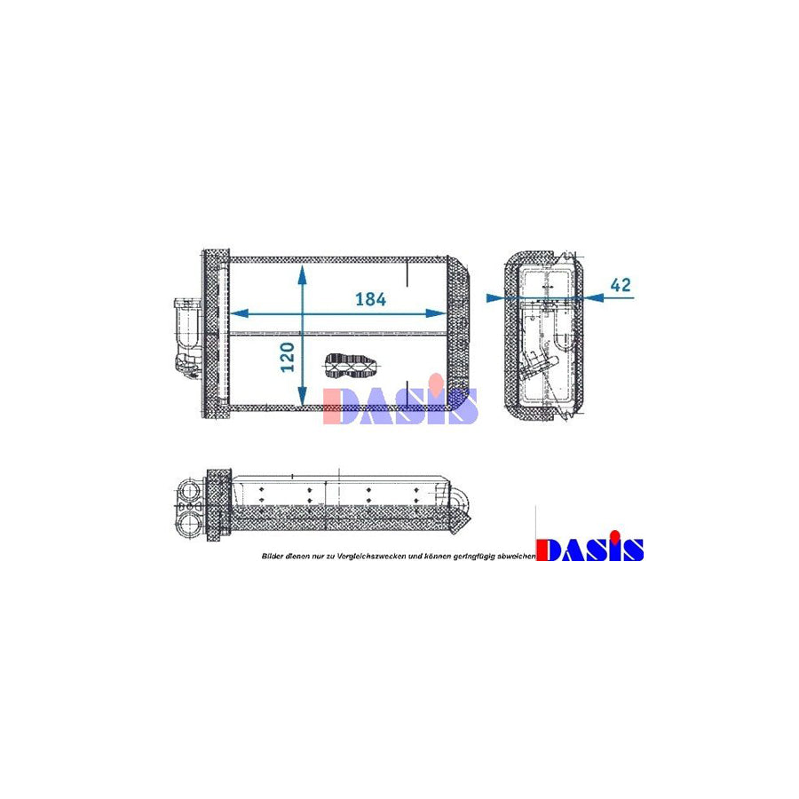 AKS Dasis 129370N Heater Matrix Suitable for Mercedes-Benz S-Class