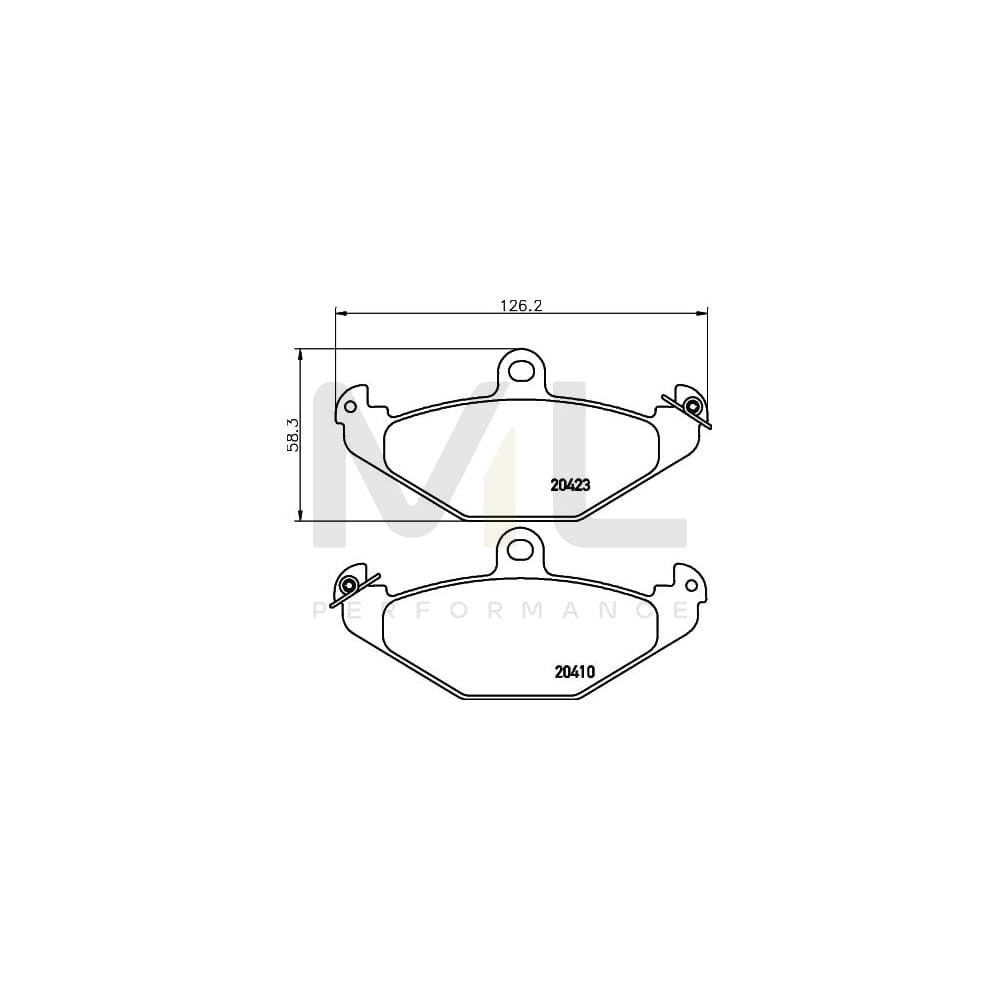 Hella 8DB 355 019-401 Brake Pad Set Not Prepared For Wear Indicator