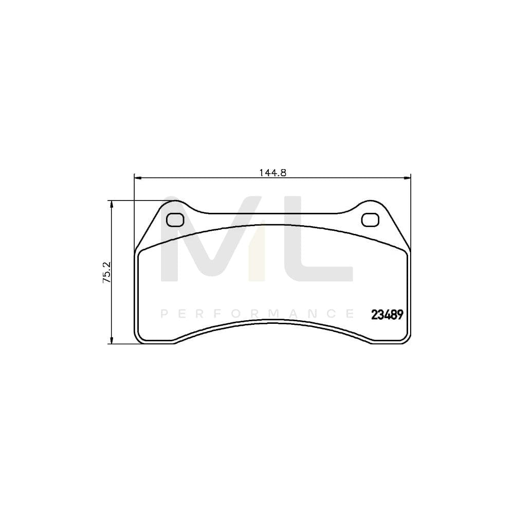 Hella 8DB 355 006-931 Brake Pad Set Not Prepared For Wear Indicator