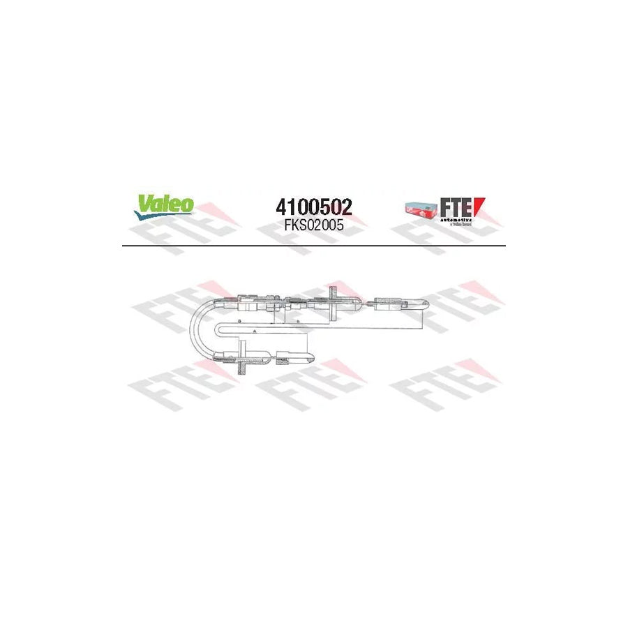 FTE 4100502 Clutch Cable for Audi 80