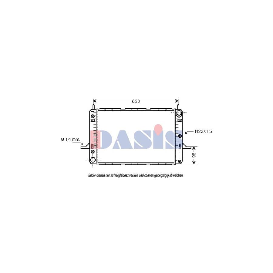 AKS Dasis 091420N Engine Radiator for Ford Scorpio
