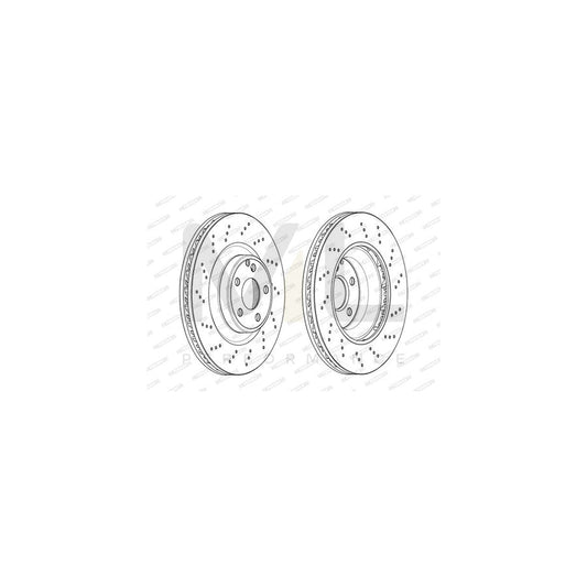 FERODO PREMIER DDF2030C-1 Brake Disc Vented, Coated, without accessories | ML Performance Car Parts