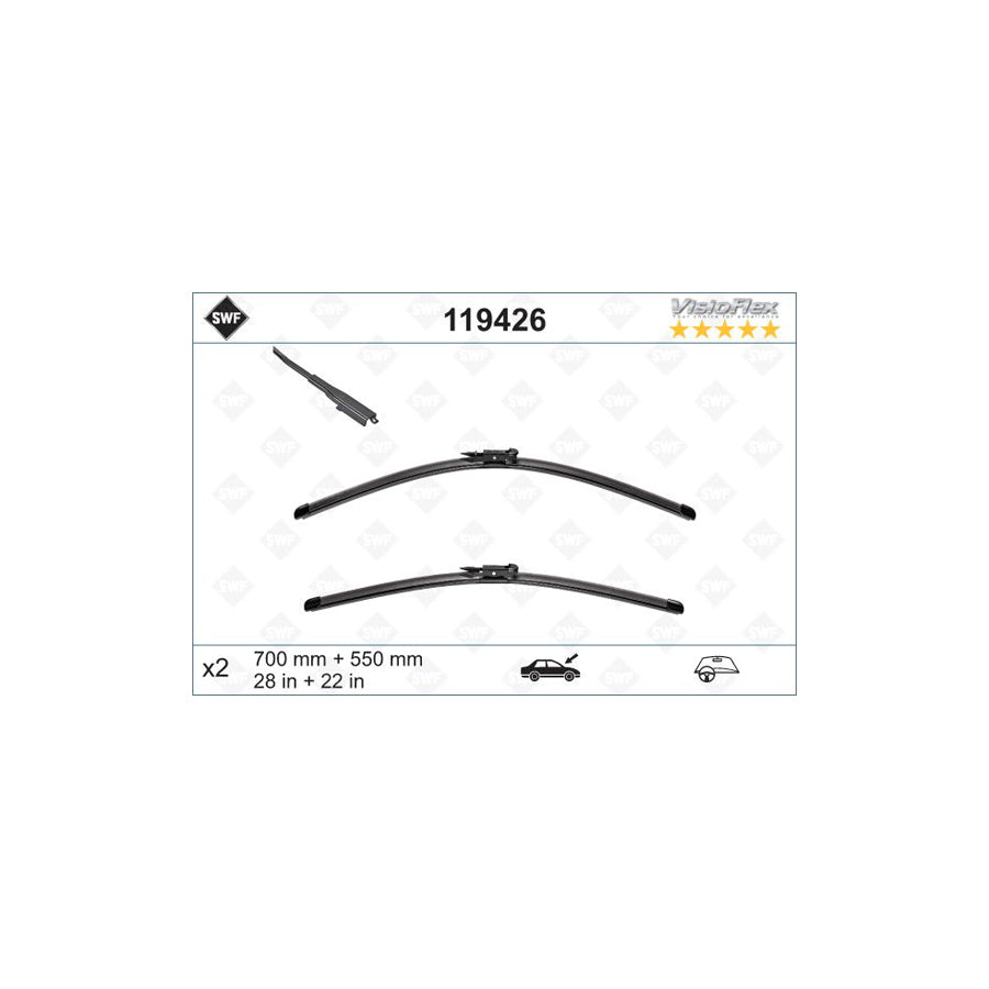 Swf Visioflex 119426 Wiper Blade For Citroﾃ起 C5 | ML Performance US Car Parts