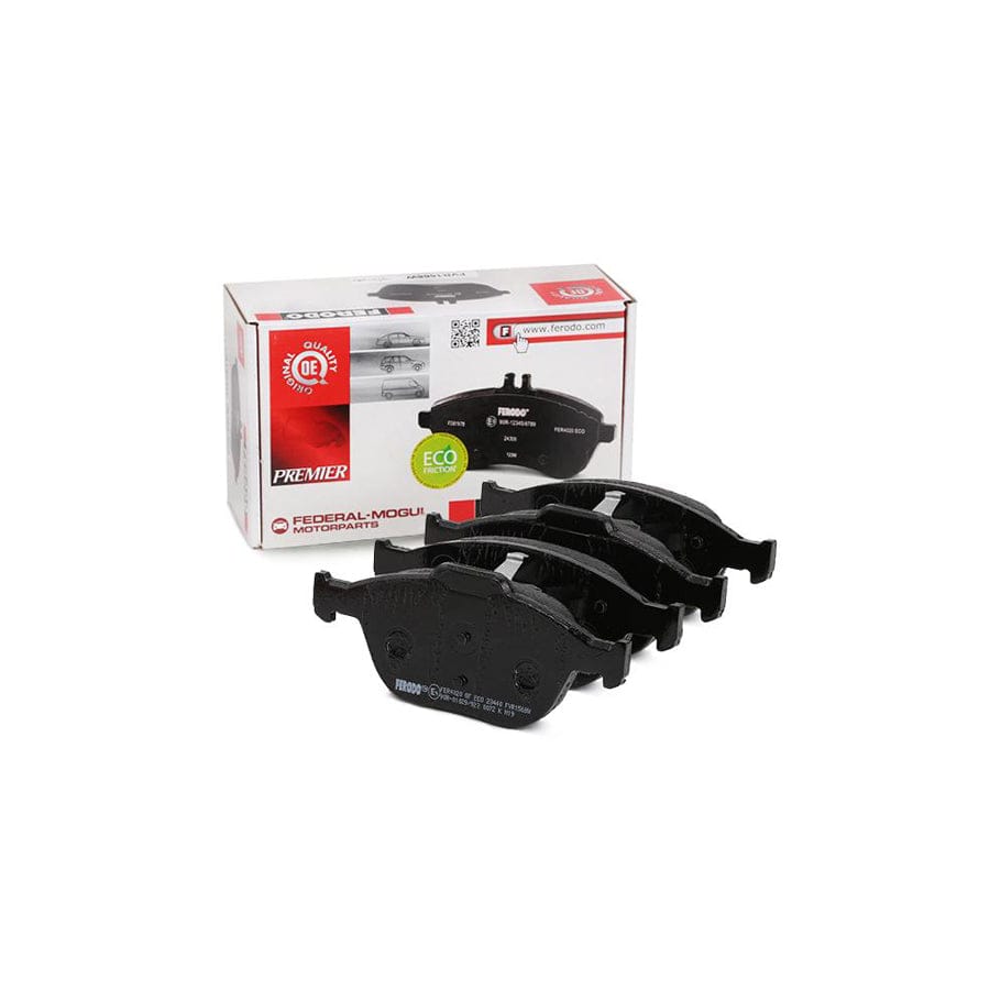Ferodo Fvr1568W Brake Pad Set Premier Not Prepared For Wear Indicator With Piston Clip