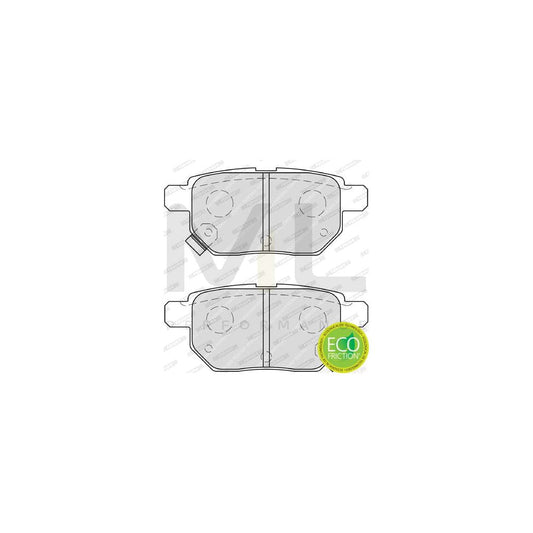 Ferodo Premier Eco Friction Fdb1093 Brake Pad Set With Acoustic Wear Warning, With Brake Caliper Screws, With Accessories | ML Performance Car Parts